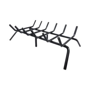 27-Inch Heavy-Duty Solid Iron Firewood Rack