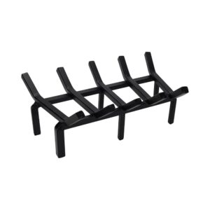17-Inch Heavy-Duty Fireplace Grate Firewood Rack