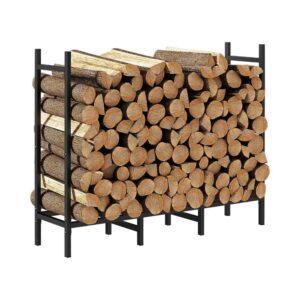 4ft Adjustable Firewood Rack Holder for Fireplace