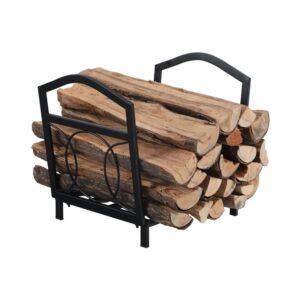 17-Inch Firewood Rack With Circle Pattern