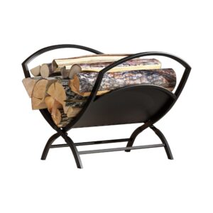 Black Collapsible Log Firewood Holder