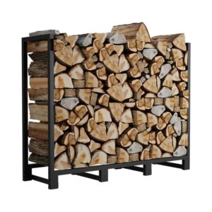 4ft Alloy Steel Outdoor Firewood Rack