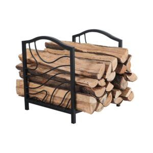 17-Inch Line Pattern Small Firewood Rack